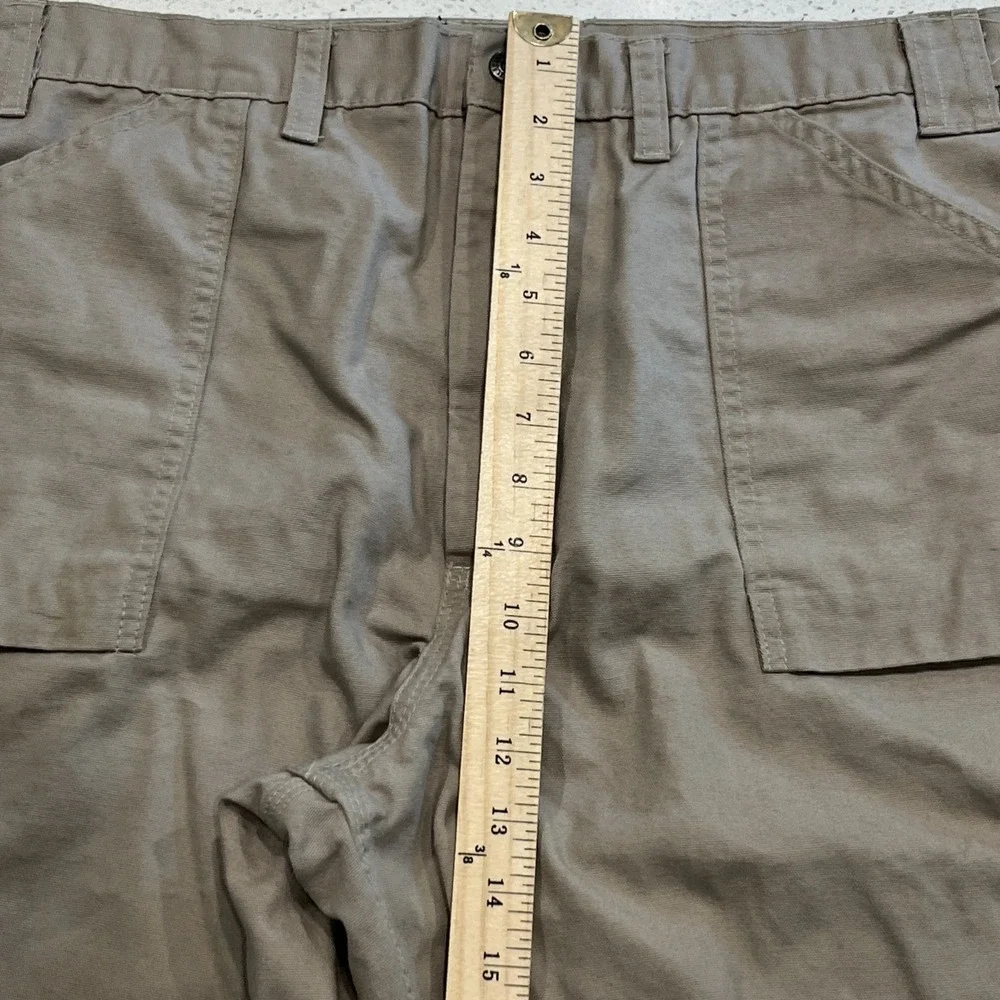 Blaklader Carpenter Pants Mens 42x32 Beige Canvas Workwear Utility Pockets Knee